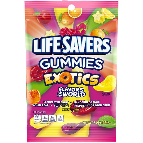 Lifesavers Gummies Exotics Peg Bag 12ct